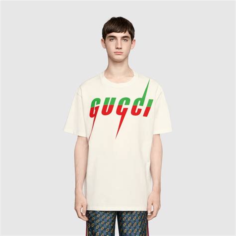 t-shirt gucci stampa sciupata|t-shirt gucci.